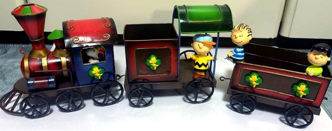 【希少】スヌーピー　フラワートレイン　レトロ　アンティーク　ピーナッツ