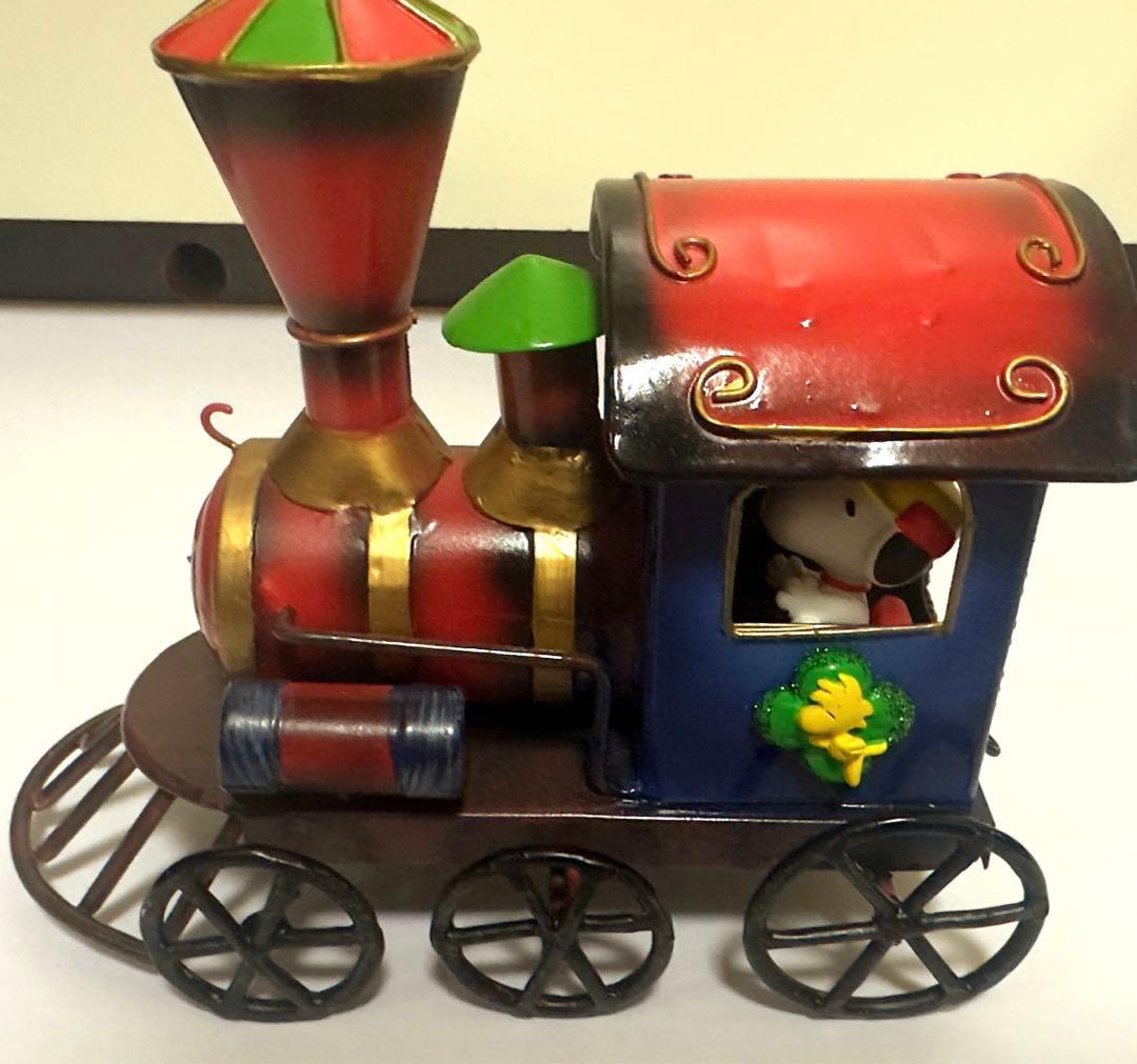 【希少】スヌーピー　フラワートレイン　レトロ　アンティーク　ピーナッツ