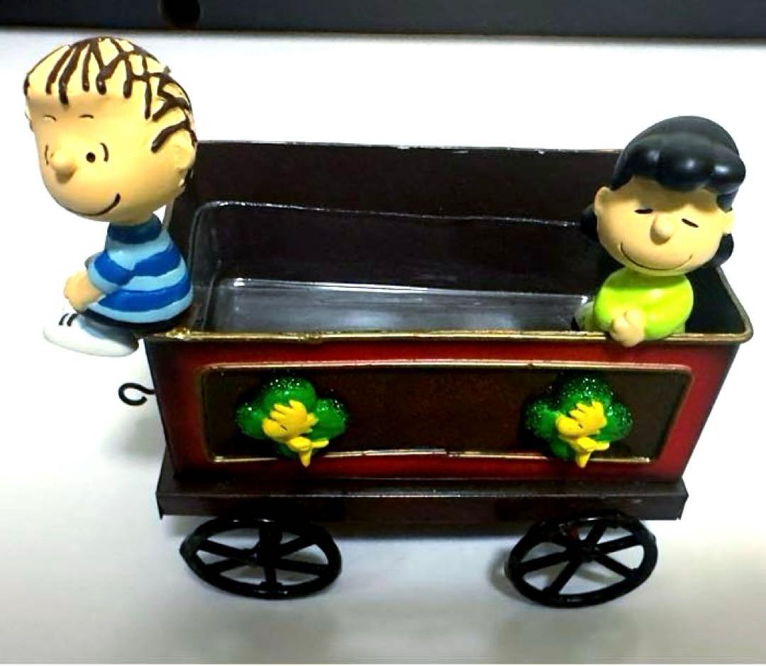 【希少】スヌーピー　フラワートレイン　レトロ　アンティーク　ピーナッツ