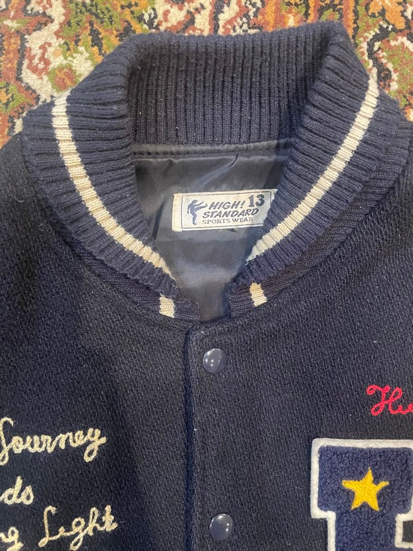 袖革 スタジャン90's High STANDARD 袖 フルデコ　袖レザー