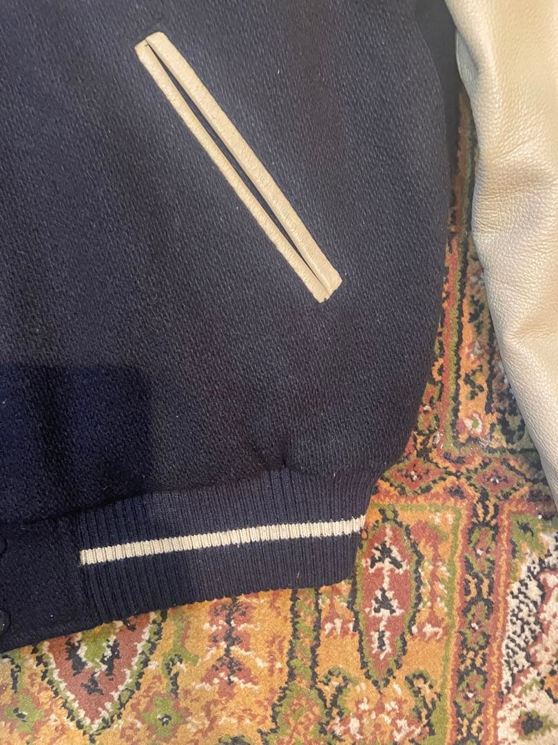 袖革 スタジャン90's High STANDARD 袖 フルデコ　袖レザー