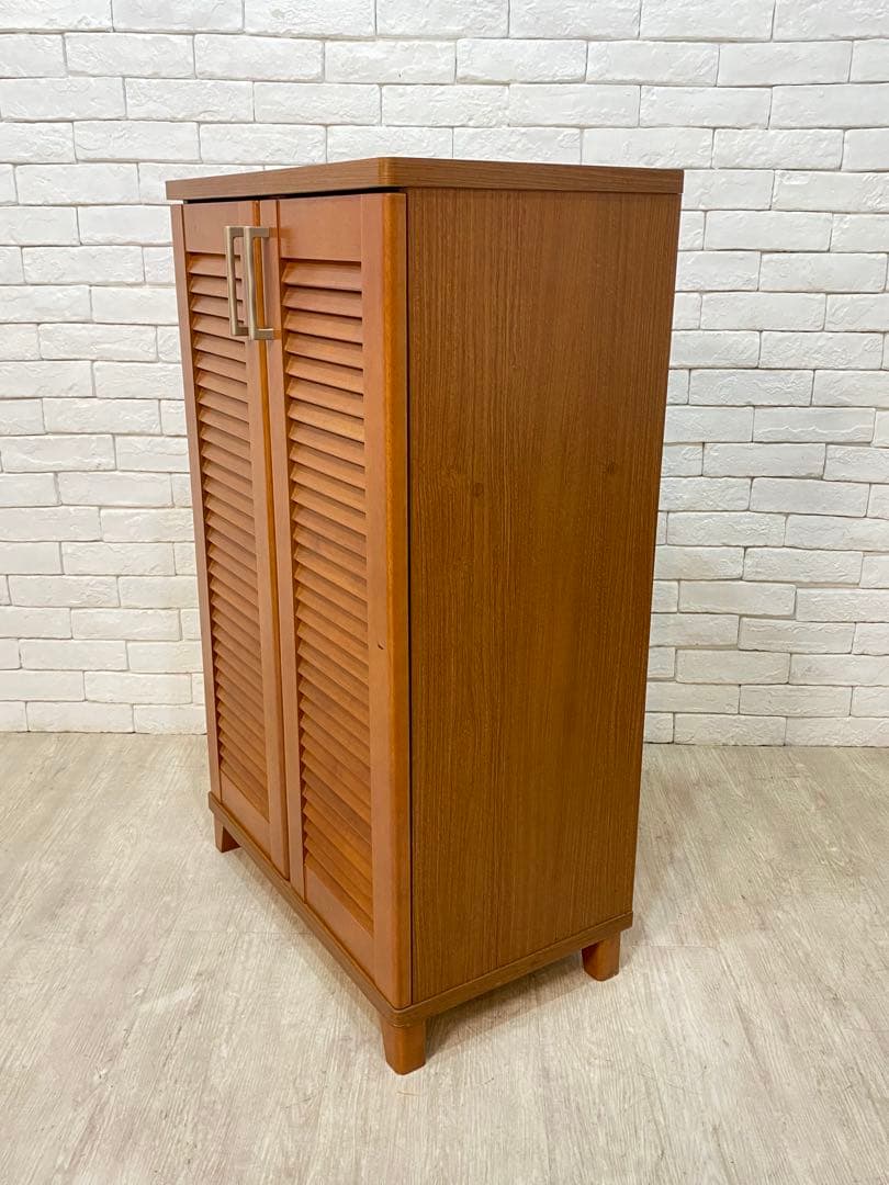 【東京都内23区配送無料】シューズボックス　玄関　ルーバー　下駄箱　18足収納