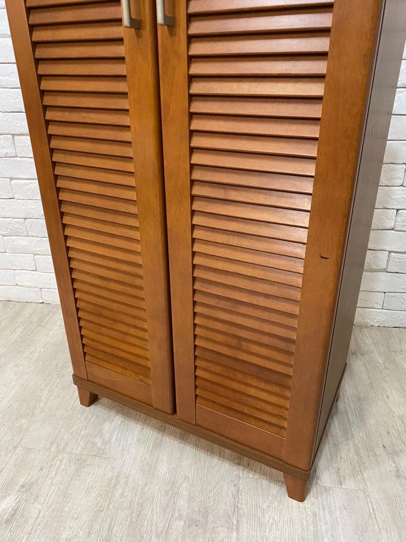 【東京都内23区配送無料】シューズボックス　玄関　ルーバー　下駄箱　18足収納