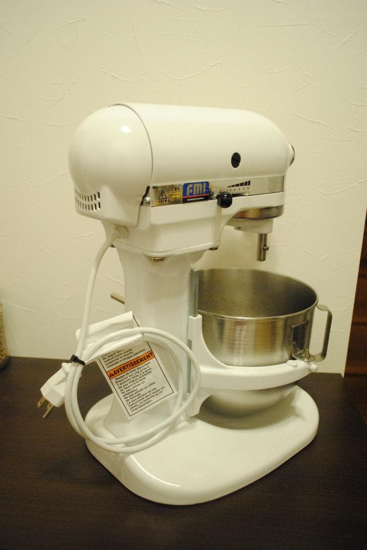 キッチンエイドスタンドミキサ Kitchenaid　KSM5 白　FMI製
