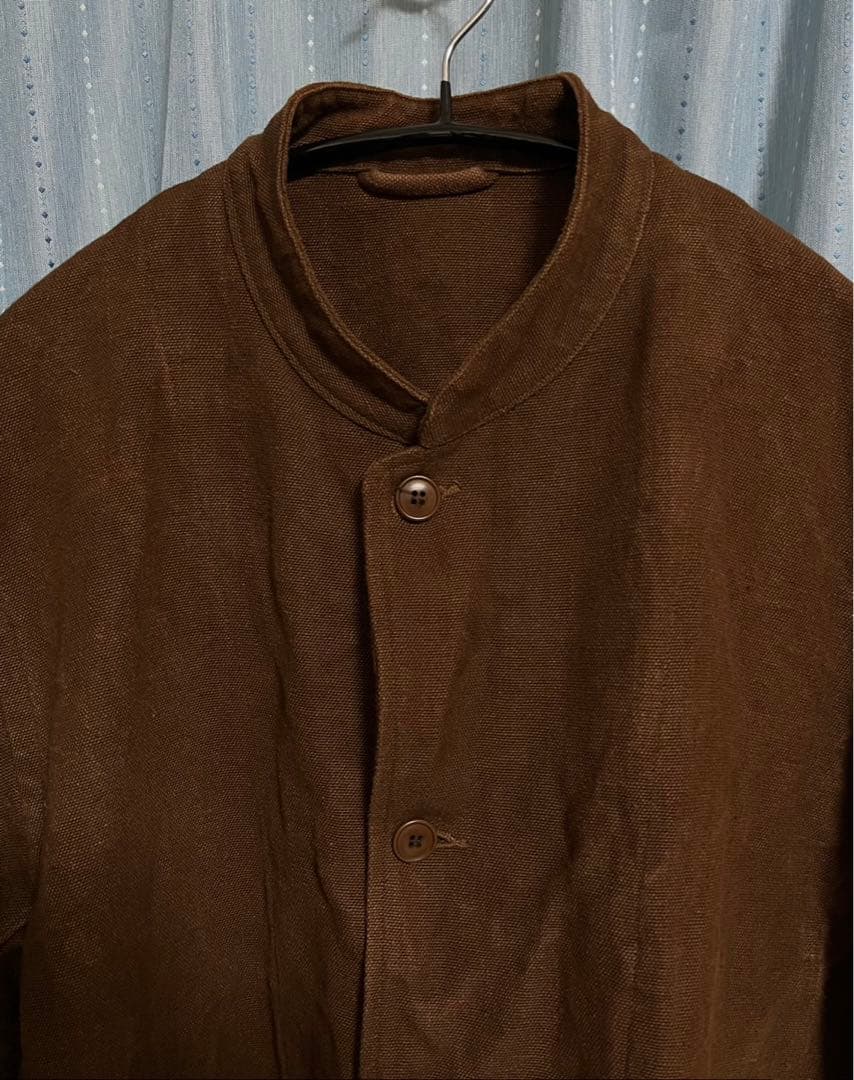 comoli コモリ ヘンプダックスタンドカラージャケット　１