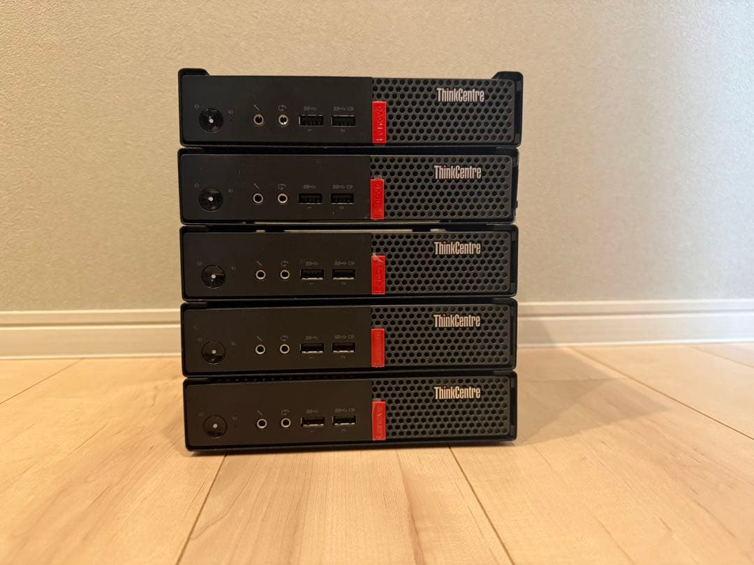レノボ ThinkCentre M710q Tiny i3-7100T 5台