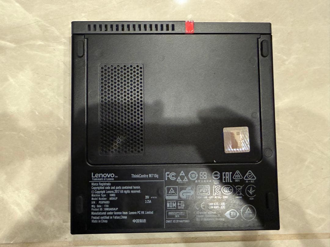 レノボ ThinkCentre M710q Tiny i3-7100T 5台