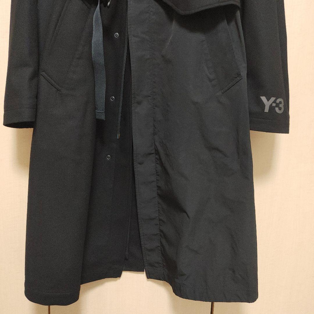 美品ヨウジヤマモトY-3ワイスリーM CH1 WOOL FLANNEL COAT