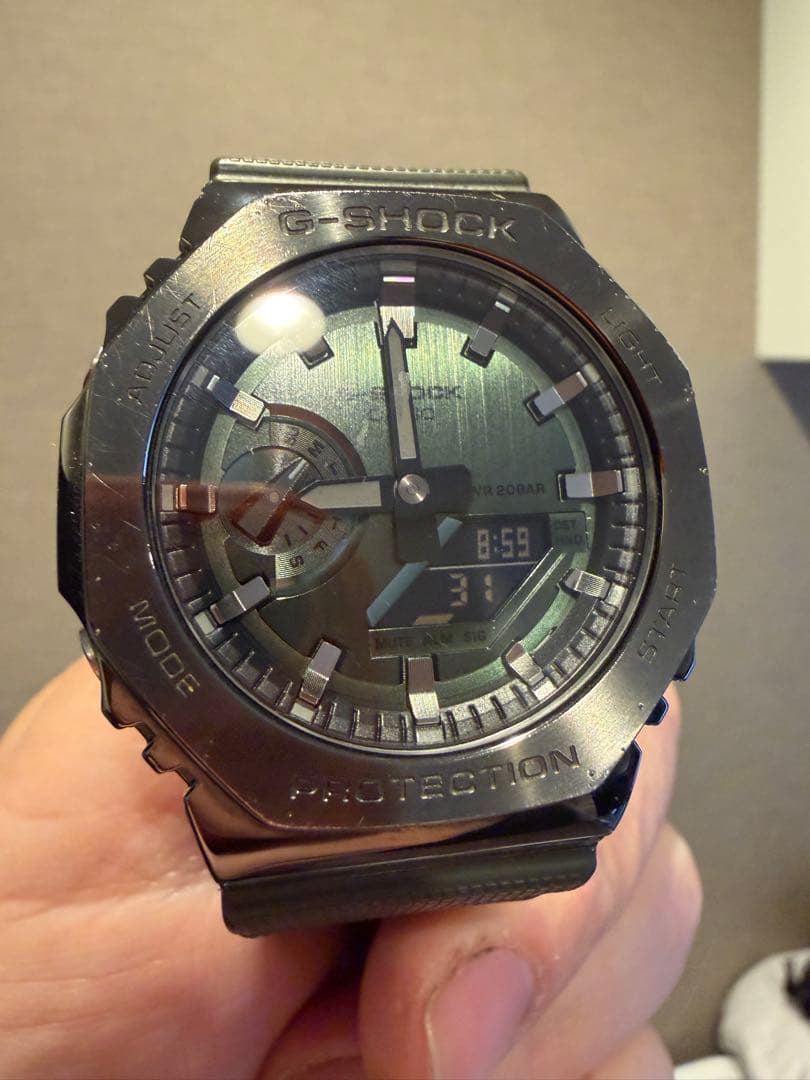 G-SHOCK デジタル腕時計 カーキ、ホワイト２本セット