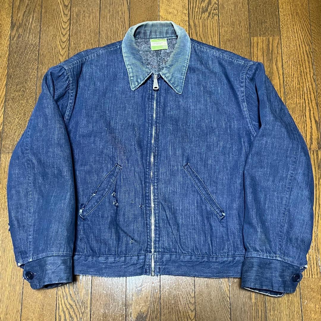 あ*様 シアーズ　60s 70s デニムデトロイトジャケット　フェード　短丈　濃