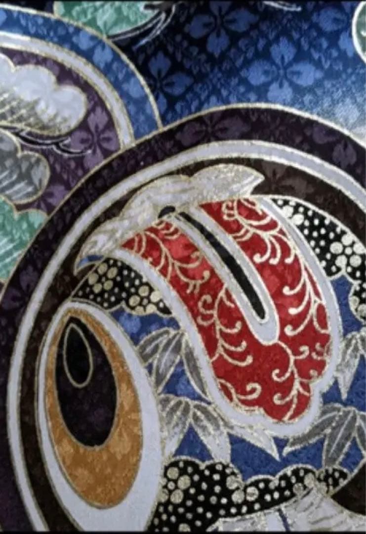 お宮参り　紋付　男の子 羽織　絹　七五三　産着