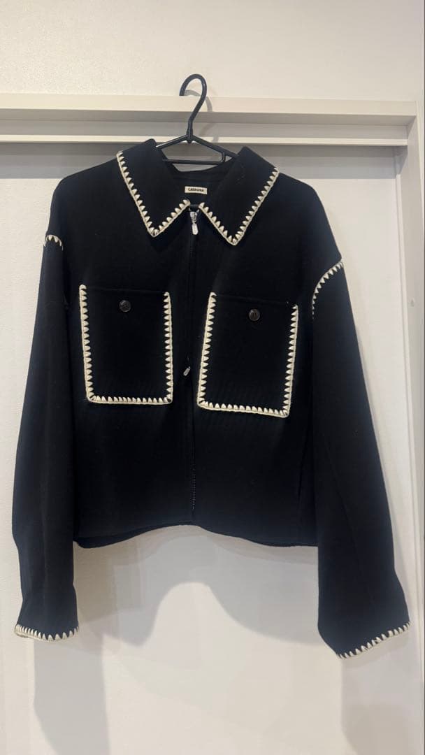 ジャケット・アウター CREDONA WOOL EMBROIDERY SHORT ZIP JACKET