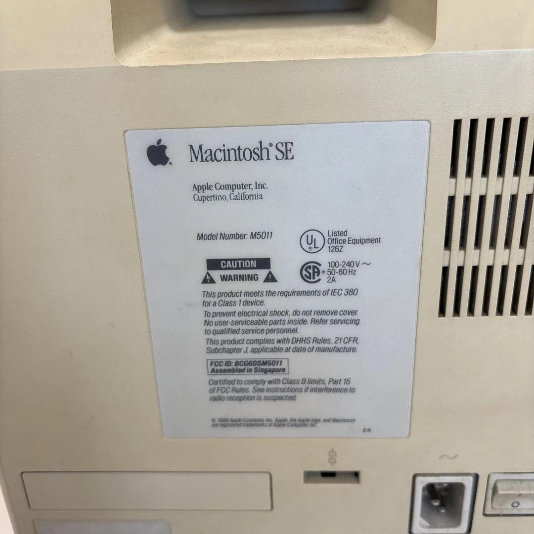 Apple Macintosh SE デスクトップPC