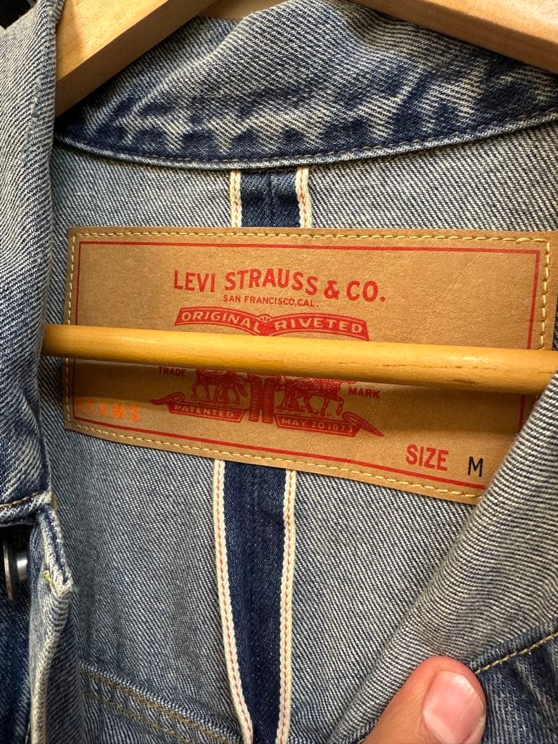 levi's × beams super wide denim jacket M