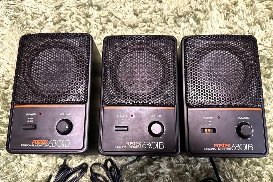 fostex フォステクス 6301B パワーアンプ内蔵 スピーカー 3本