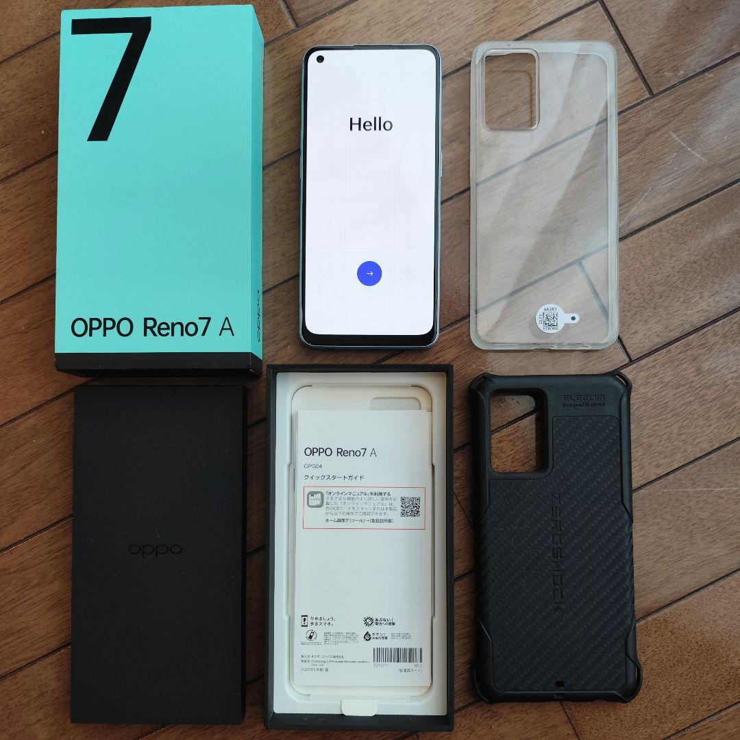【SIMフリー】人気機種OPPO Reno 7A 保護ケース カメラフィルム箱付