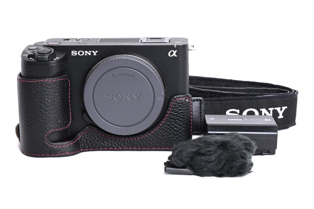 美品：SONY VLOGCAM ZV-E1 ボディ 牛革カメラケース付
