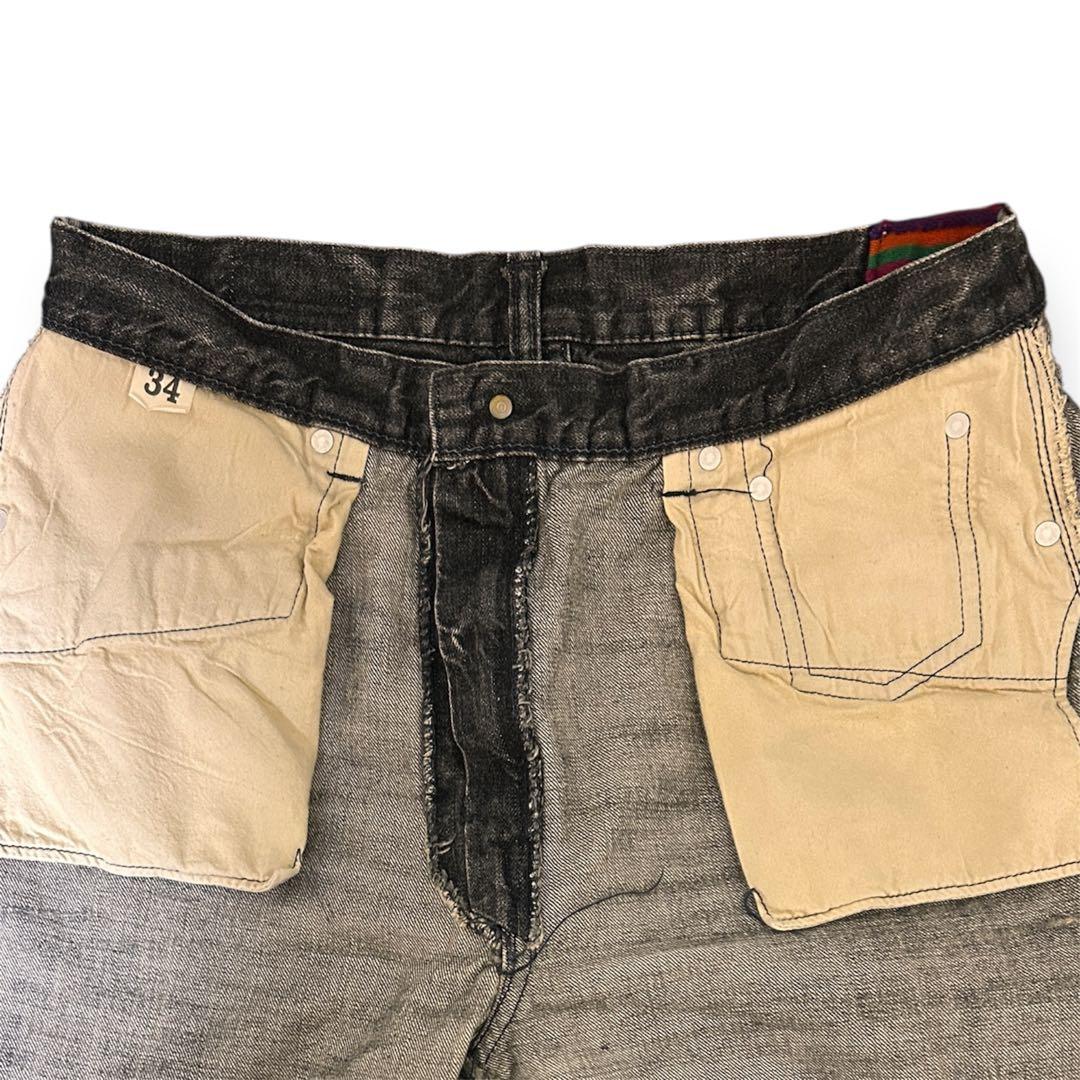 G1950 x WAREHOUSE ブラックデニム 34