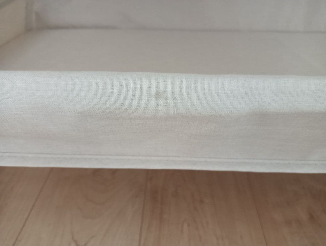 HZDMJ ベビーベッド ベージュ 説明書・蚊帳付き