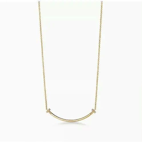 ティファニー スマイルペンダントスモール ダイヤモンド ネックレス