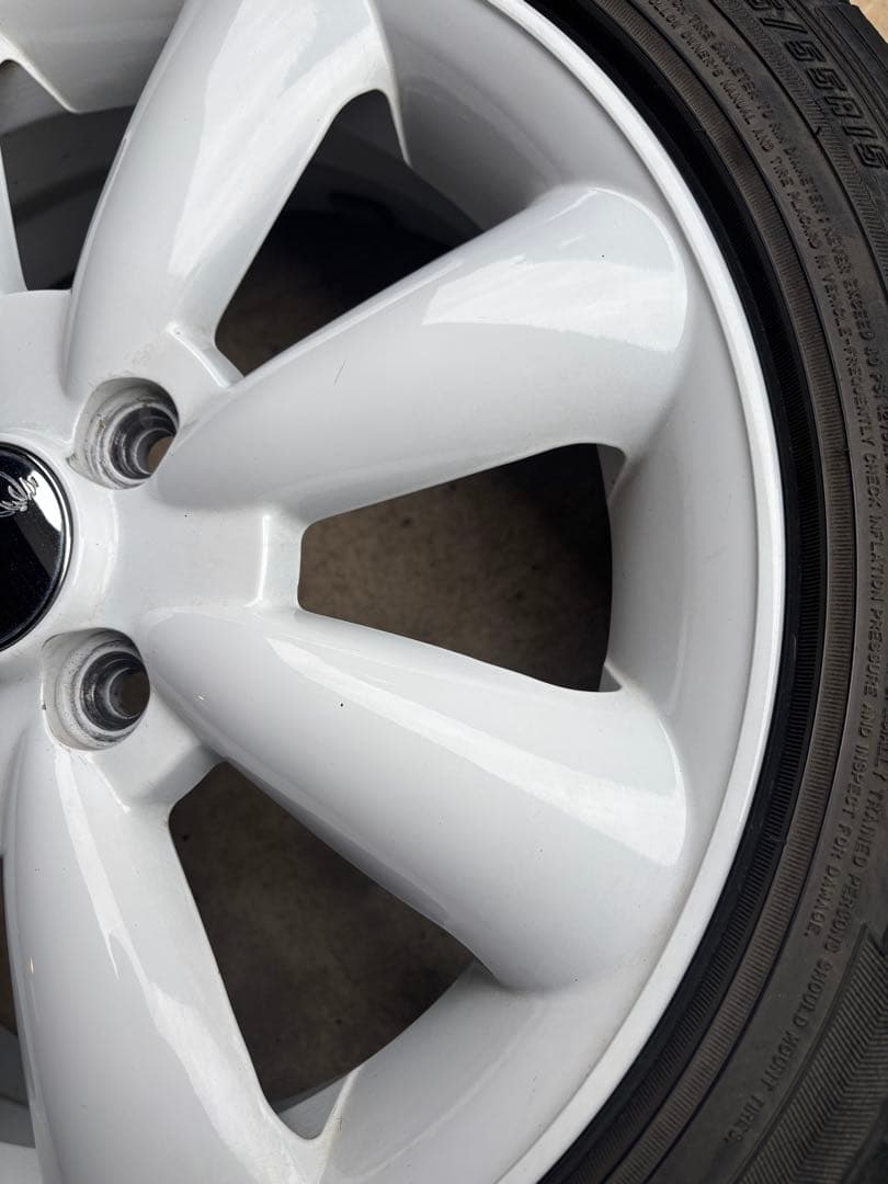 15インチ ホワイト 8スポークホイール