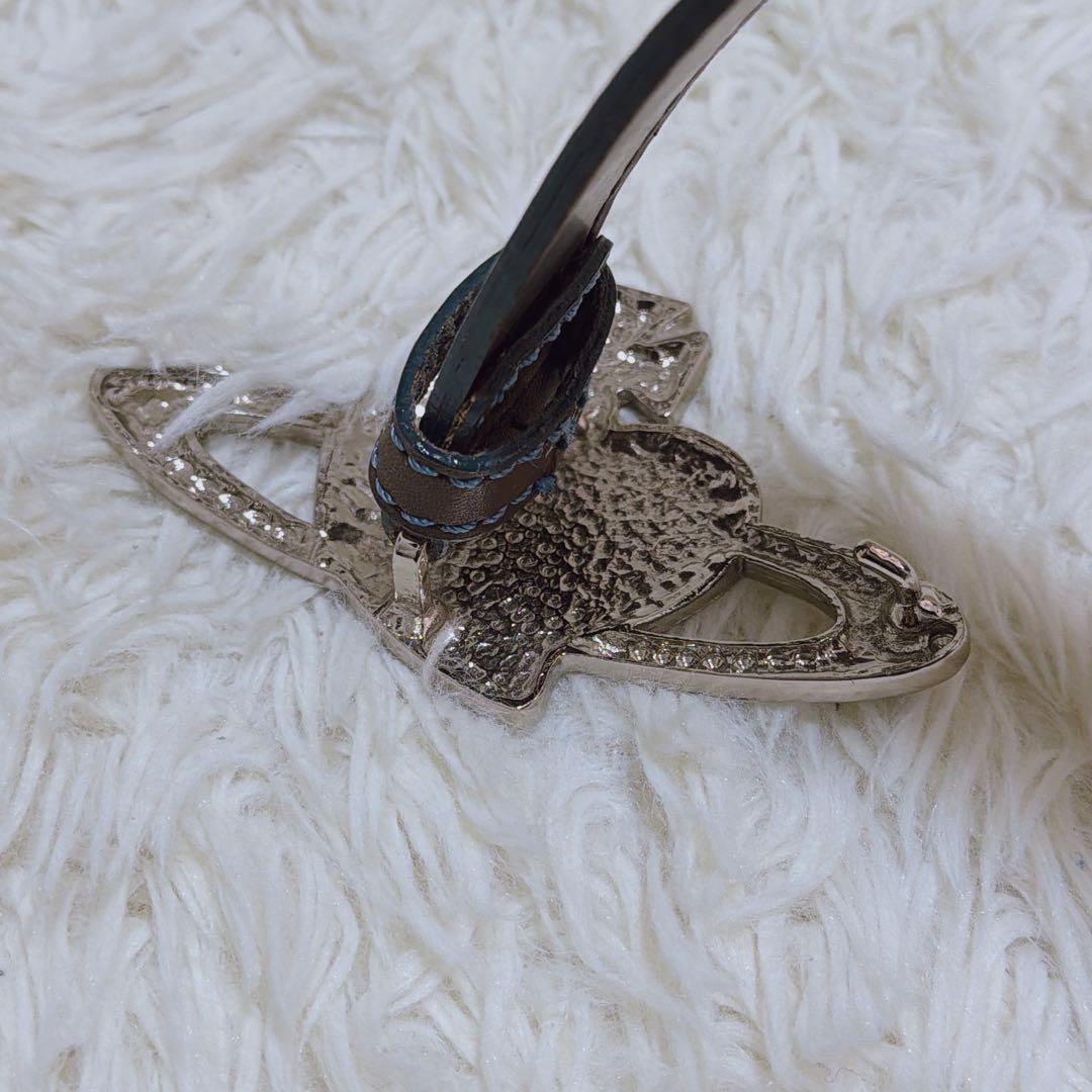 未使用級 ヴィヴィアンウエストウッド オーブ ハートモチーフ レザーベルト