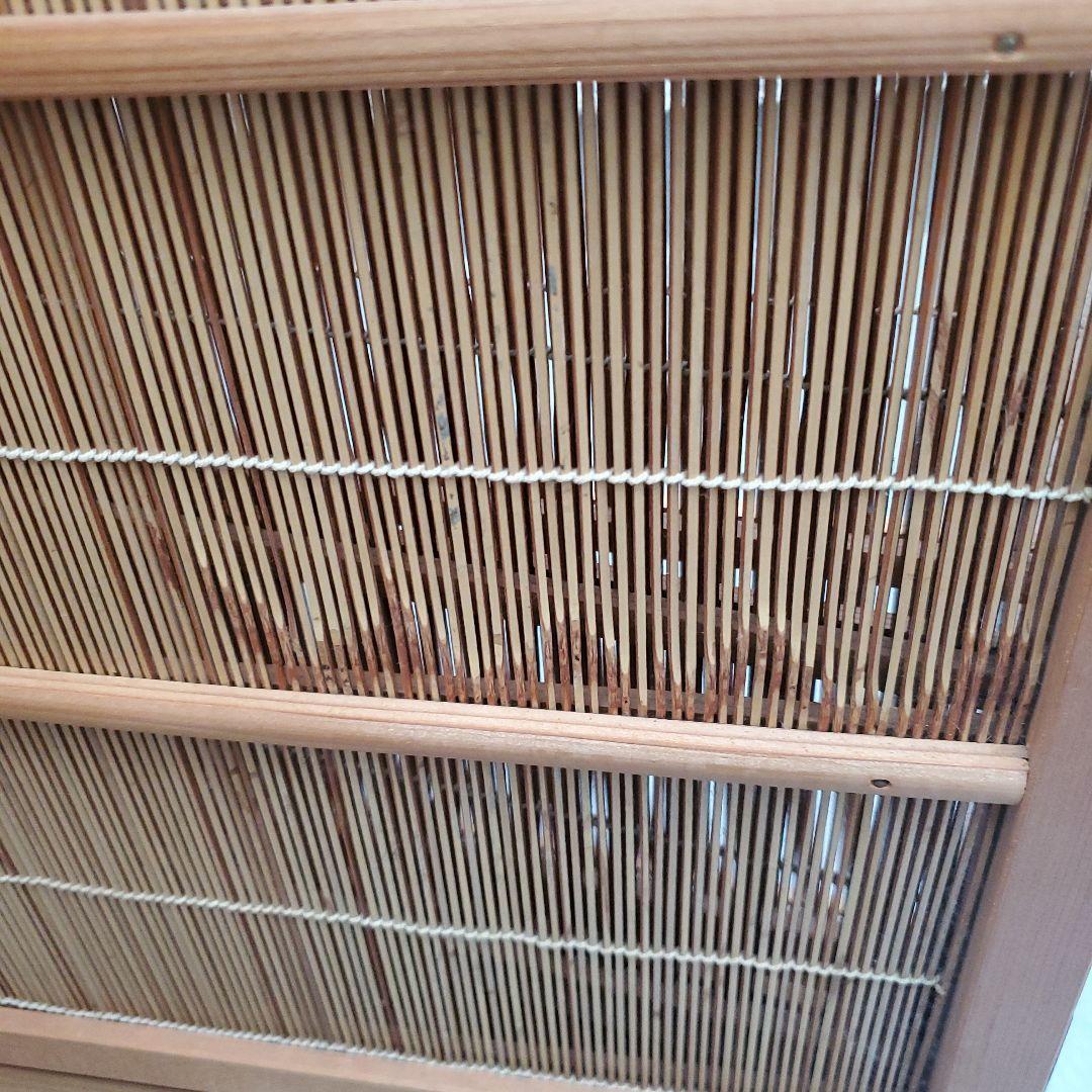 衝立 間仕切り パーテーション 4連 透かし彫り 昭和レトロ アンティーク