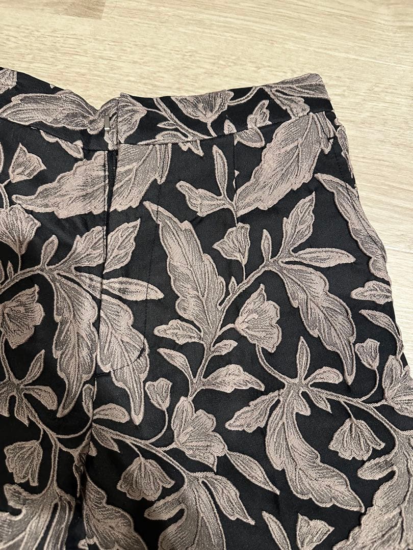 パンツ louren flower jacquard half pants
