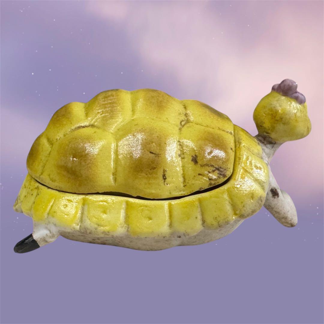 フランス雑貨 アンティーク風海亀女 小物入れ1800年代モチーフ 貴重希少