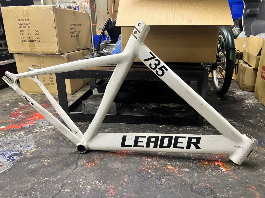 LEADER 735 ピスト・シングルスピードフレーム 旧型