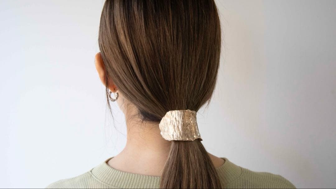 PLUIE ブルーヘアピアス