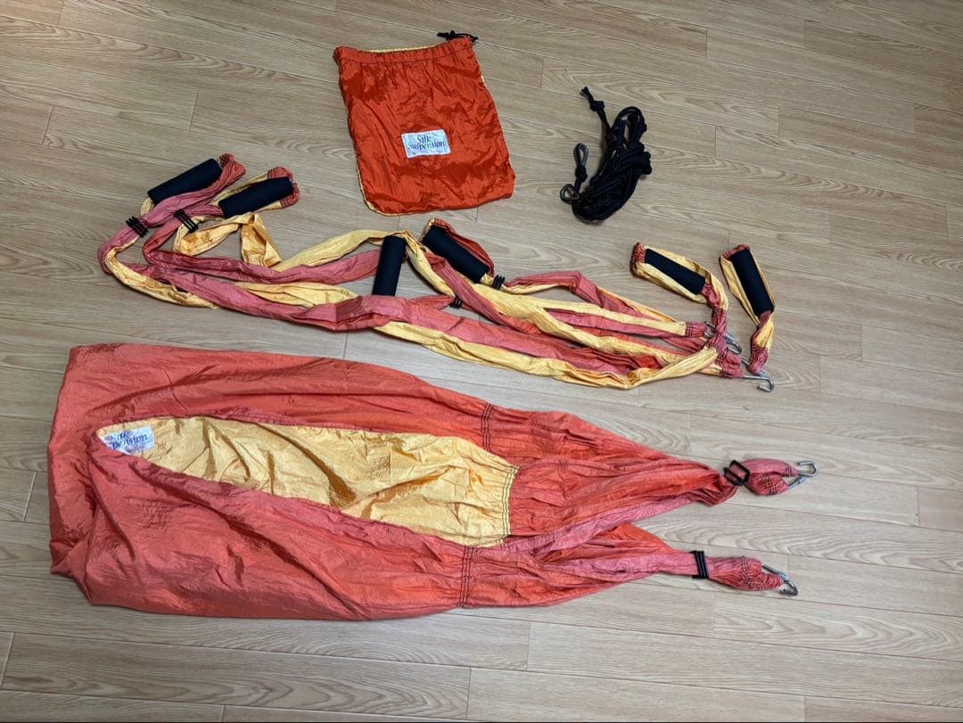 シルクサスペンション　オレンジエクササイズ用ハンモック