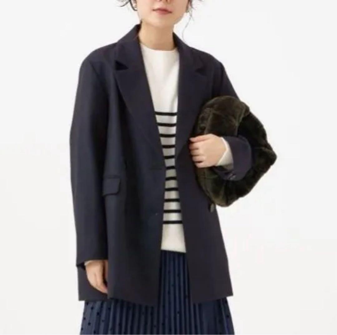 IENA (イエナ) テーラードコートジャケット レディース ネイビー