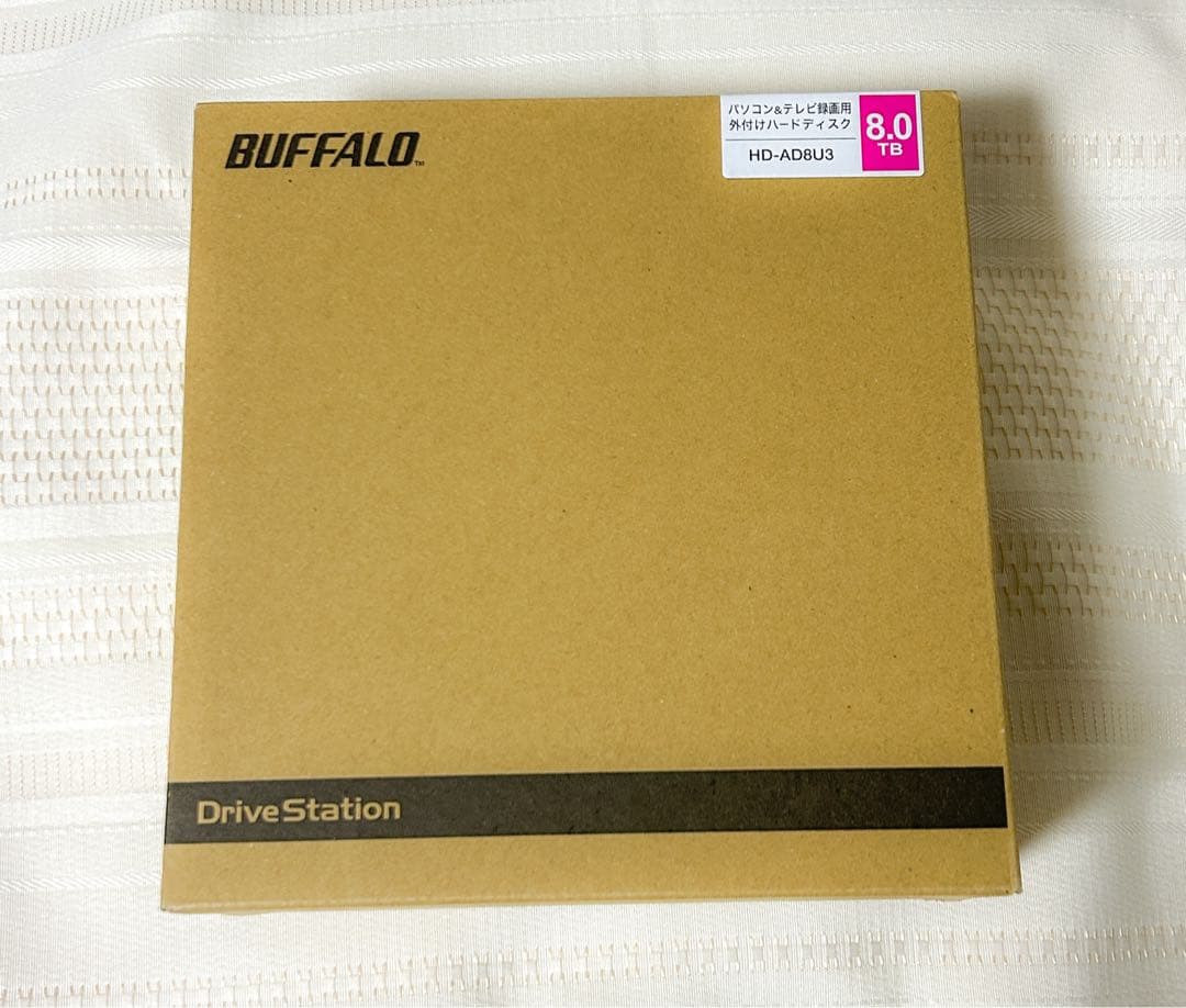 バッファロー 外付けハードディスク 8TB HD-AD8U3