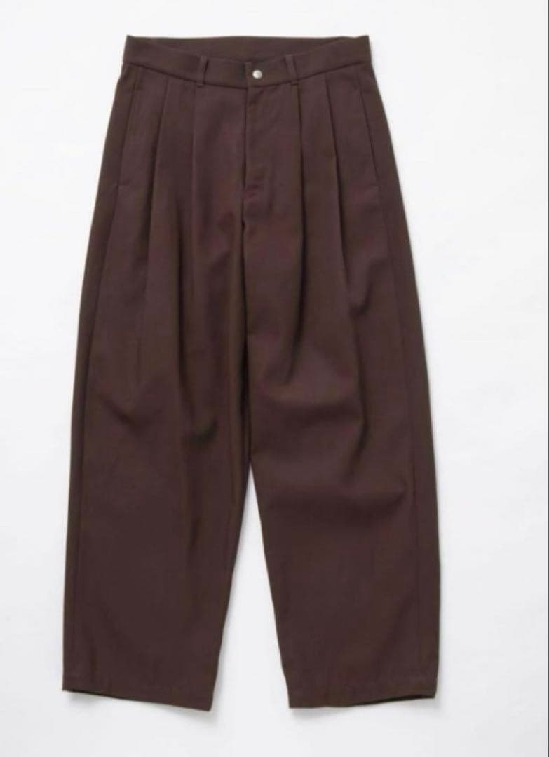 パンツ TTT_MSW 2024AW 2tuck chino pants Brown