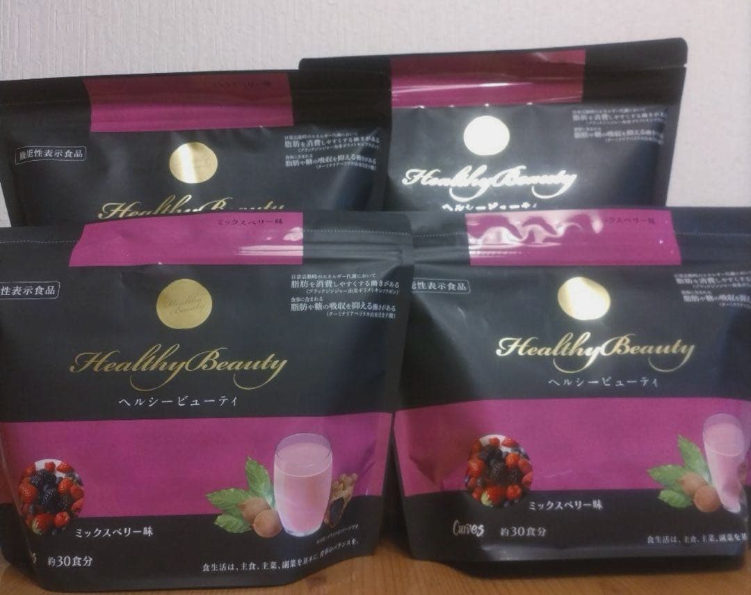 ヘルシービューティー　ミックスベリー 30食分　4袋 スプーン付き