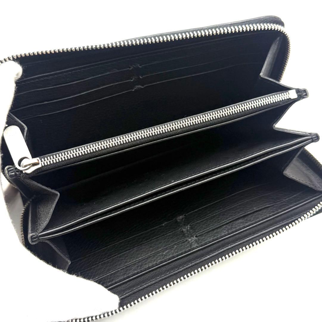 ルイヴィトン モノグラム マヒナ ジッピーウォレット ノワール 黒 長財布
