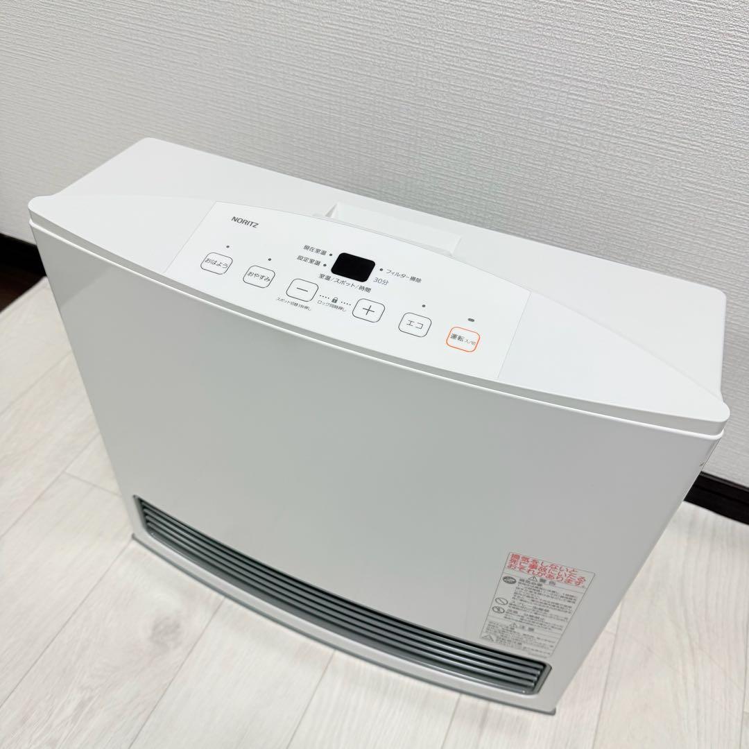 ガスファンヒーター GFH-4005-WS ホワイトノーリツ中古使用頻度少