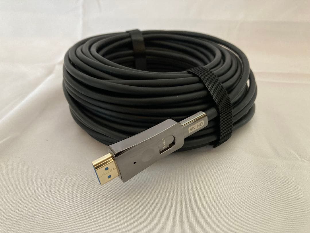 8K HDMI光ファイバーケーブル 20M 配管用