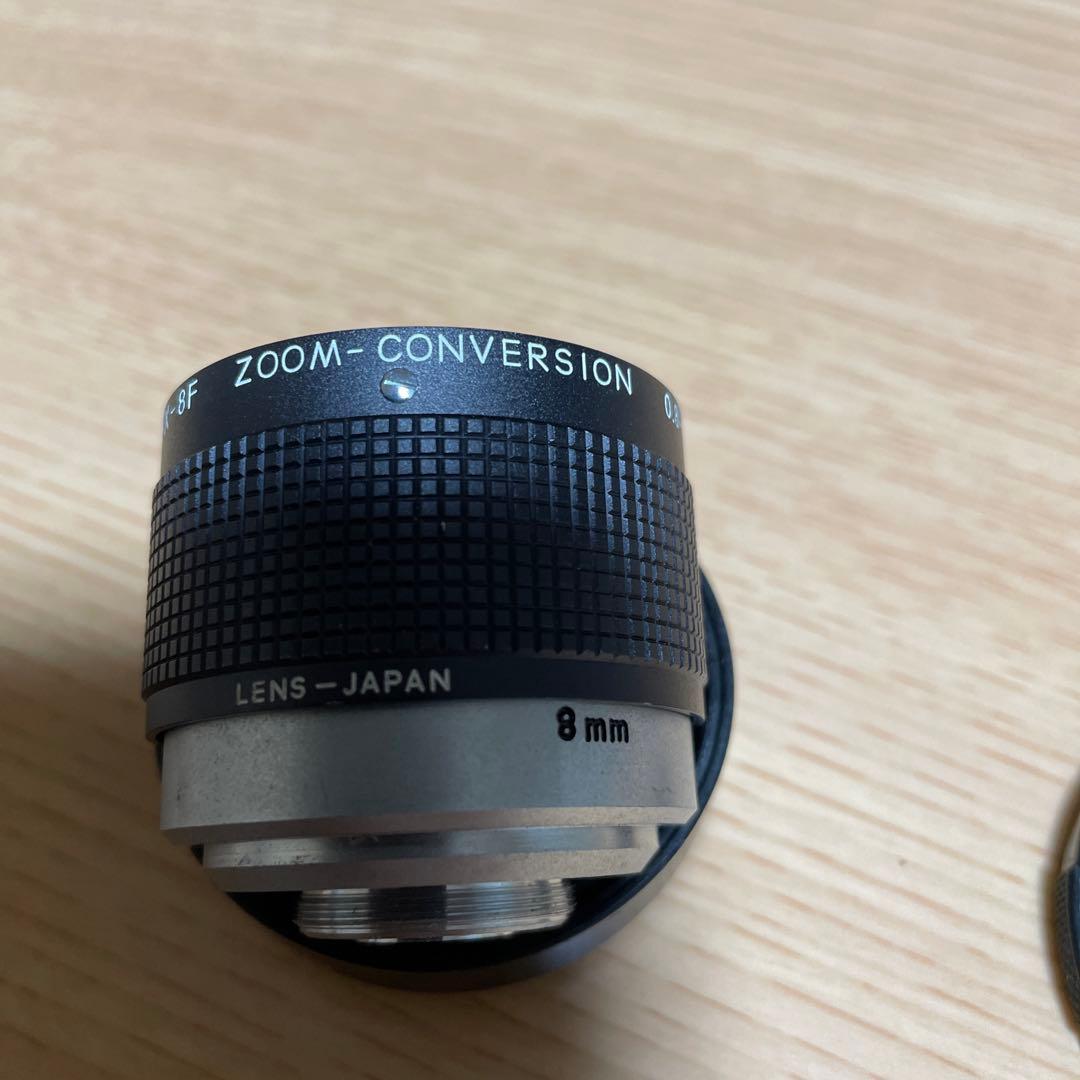Nikon Nikkorex 8F zoom conversion 0.8-2×