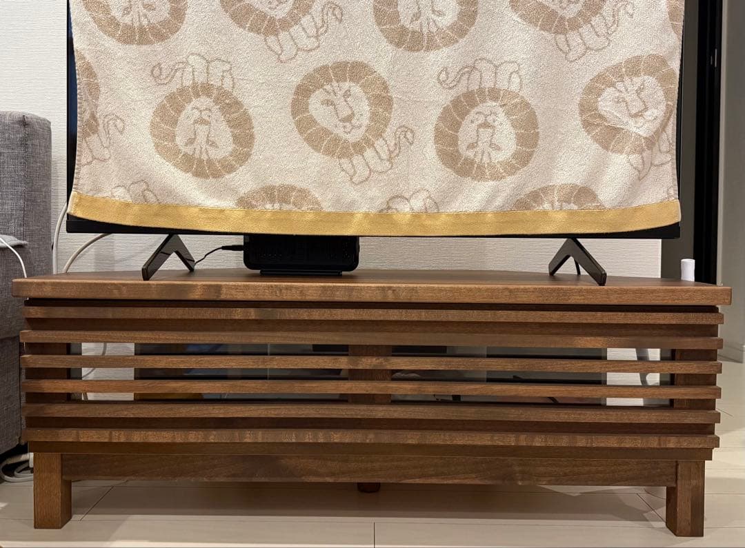 大川家具 テレビ台 テレビボード コーナー可能 幅100cm 北欧風 ブラウン