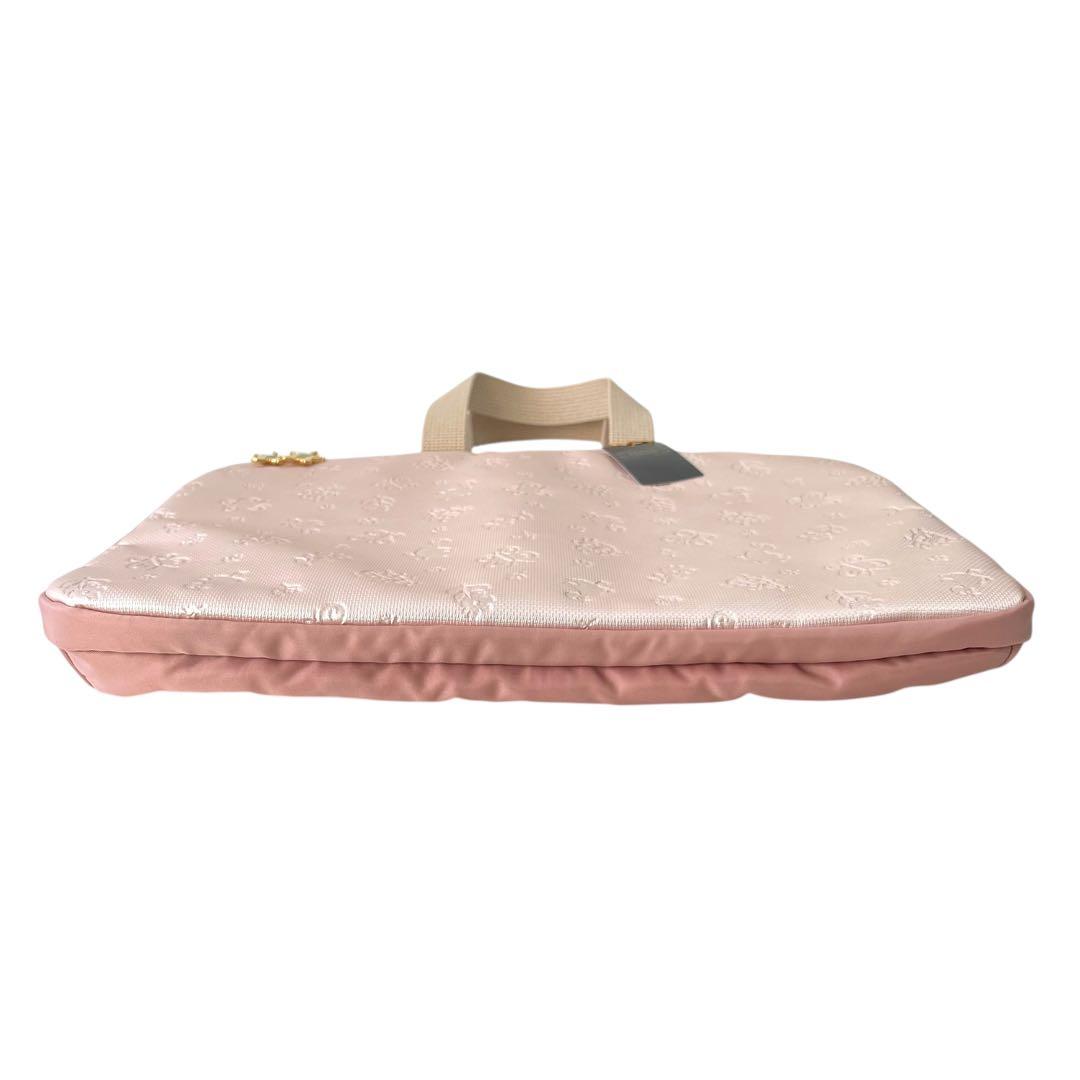 極美品 FEILER フェイラー ハイジ エンボス加工 パソコンケース ピンク