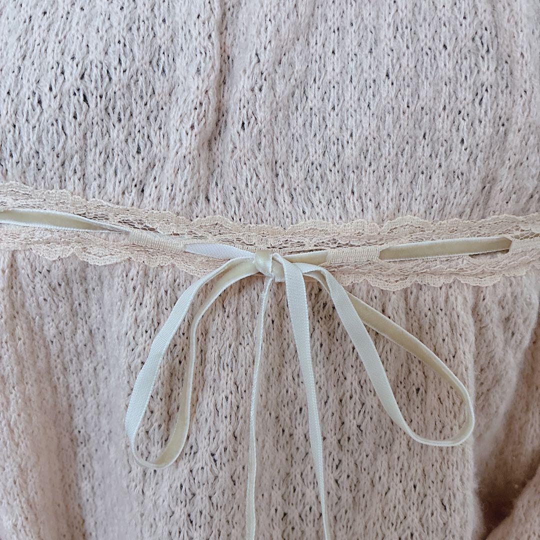 00s LIZLISA系 ラビットファー ぽんぽん チュニック 姫カジ 平成