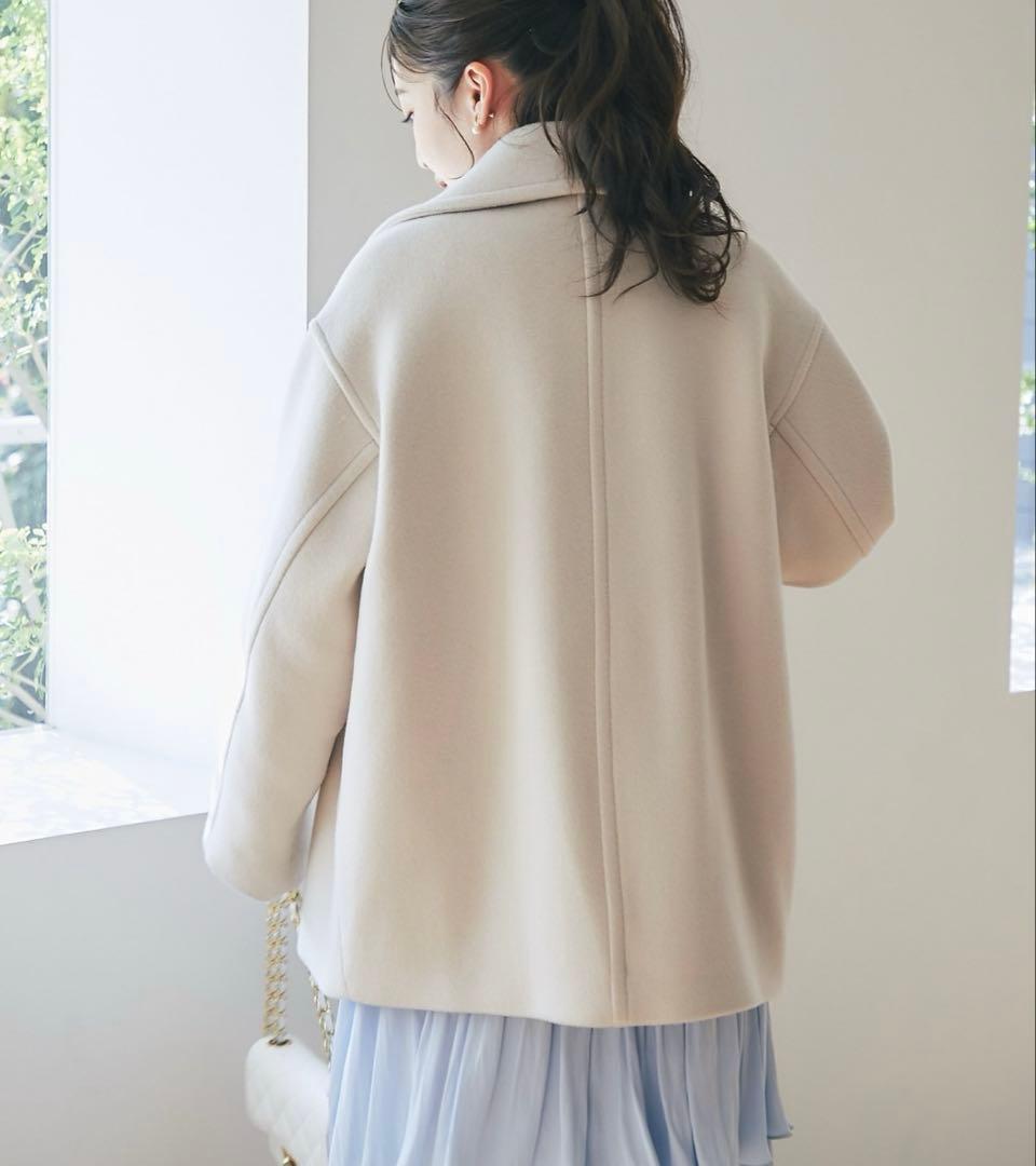 La boutique BonBon ロイヤルビーバーメタル釦Pーコート