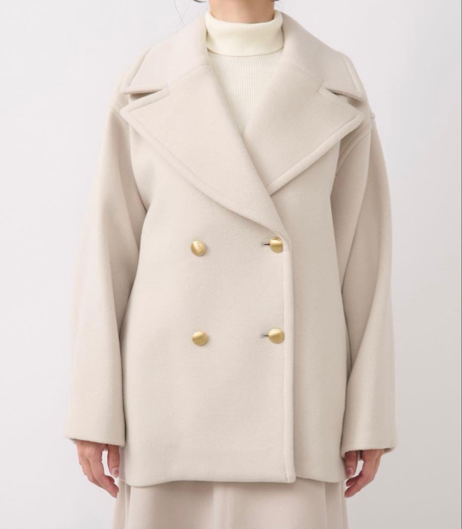 La boutique BonBon ロイヤルビーバーメタル釦Pーコート