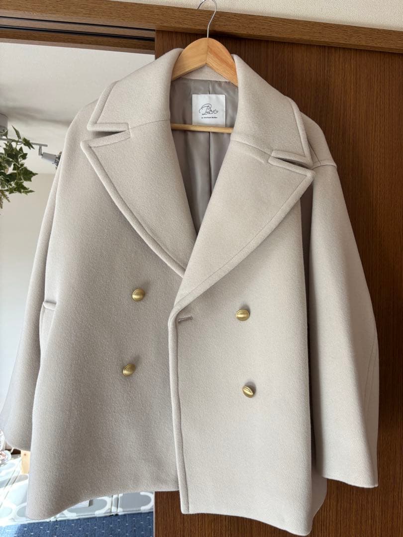 La boutique BonBon ロイヤルビーバーメタル釦Pーコート