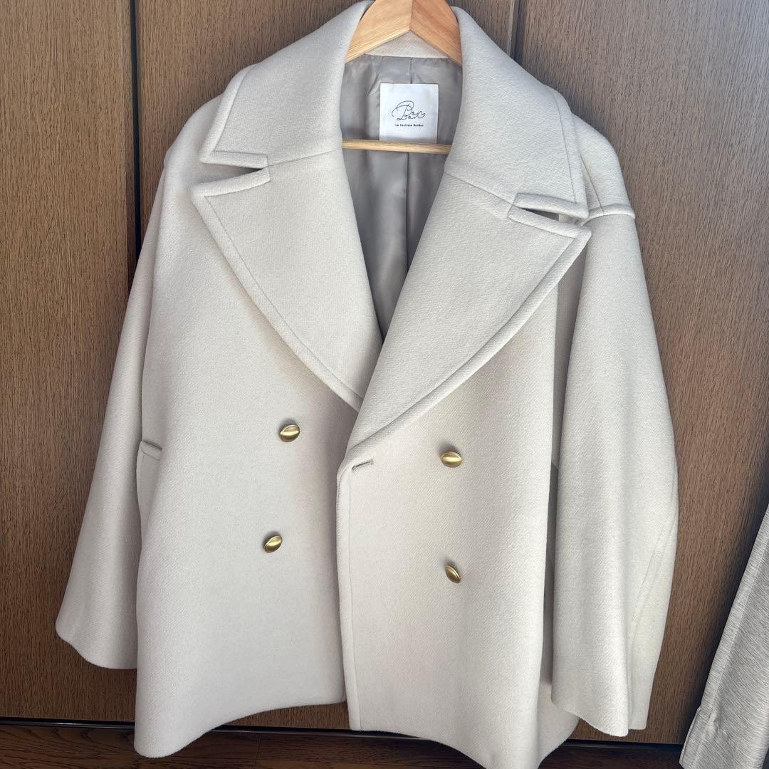 La boutique BonBon ロイヤルビーバーメタル釦Pーコート