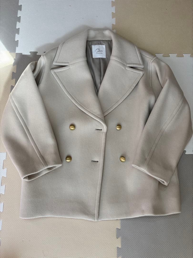 La boutique BonBon ロイヤルビーバーメタル釦Pーコート