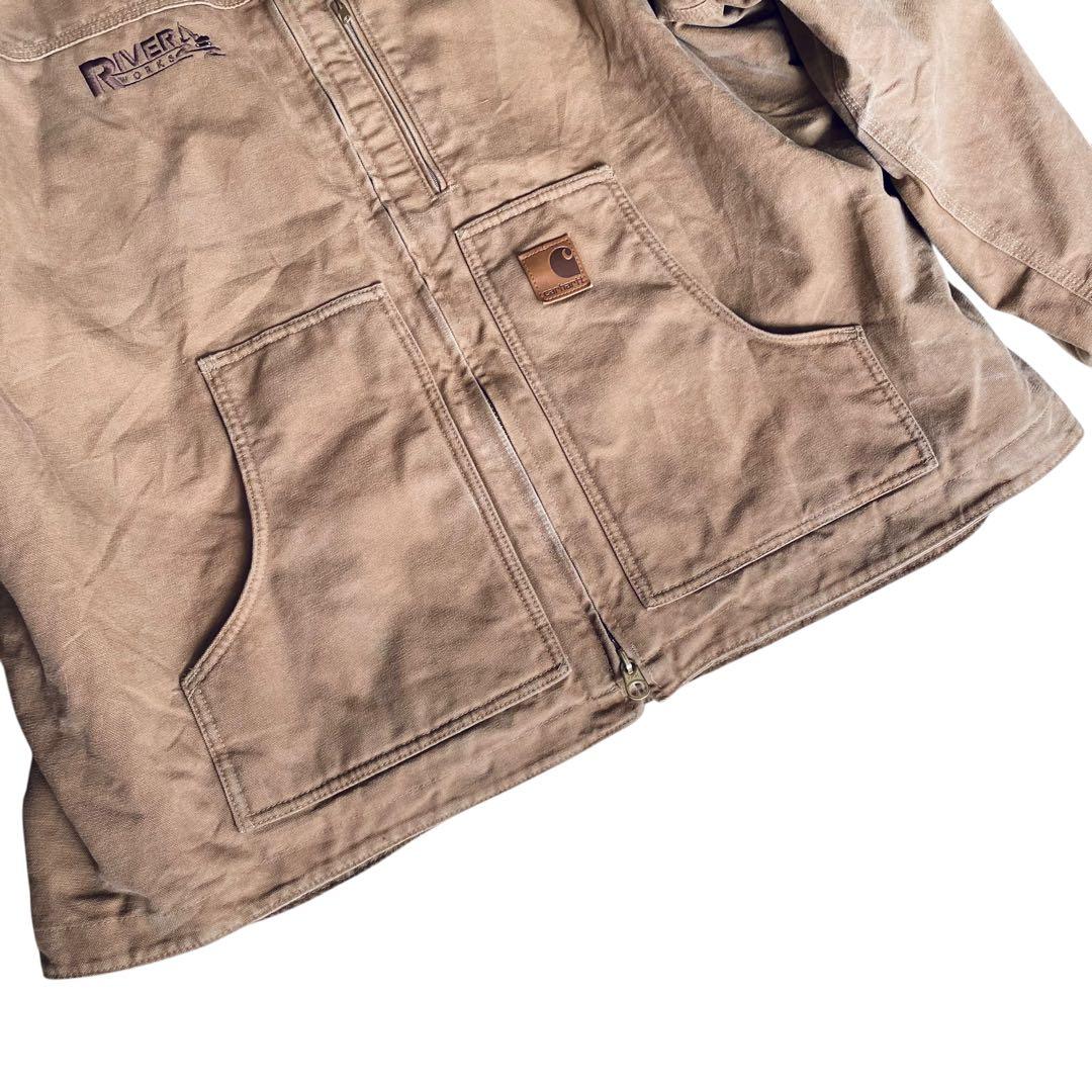 カーハート C61 裏ボア 企業ロゴ ダックリッジコート 大きいサイズ 3XL