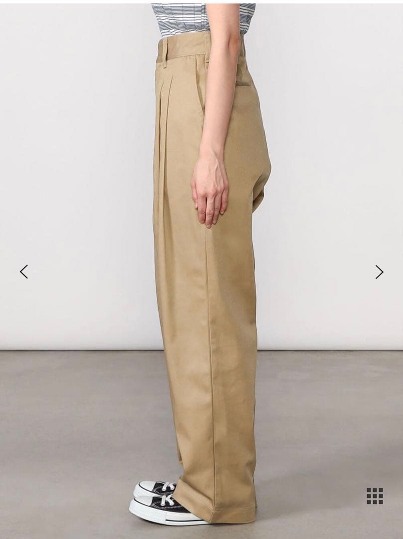 【美品】シンゾーン トムボーイパンツ ベージュ 36 タックパンツ